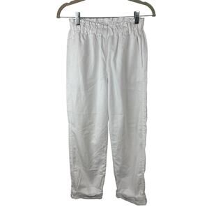 Xirena White Cotton Drawstring Cuff Pants XS